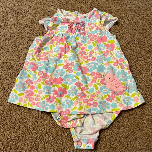 3 Piece LOT of Girls 24 Months Halloween Black Cat Bodysuit Floral & Birdie - Picture 7 of 8